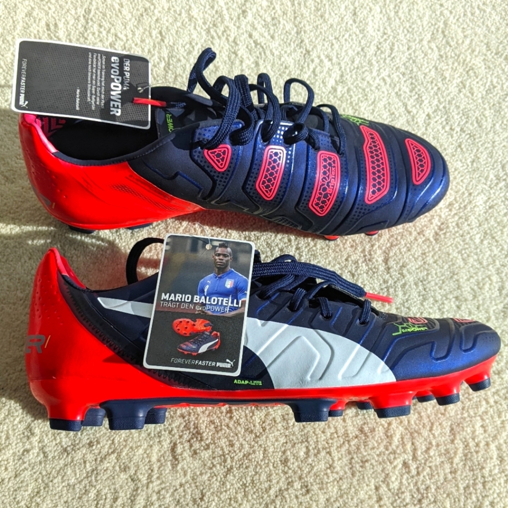 New Size 8 Men's (9.5 W) Premium Classic Soccer Cleats - Puma evoPOWER 1.2 AG
